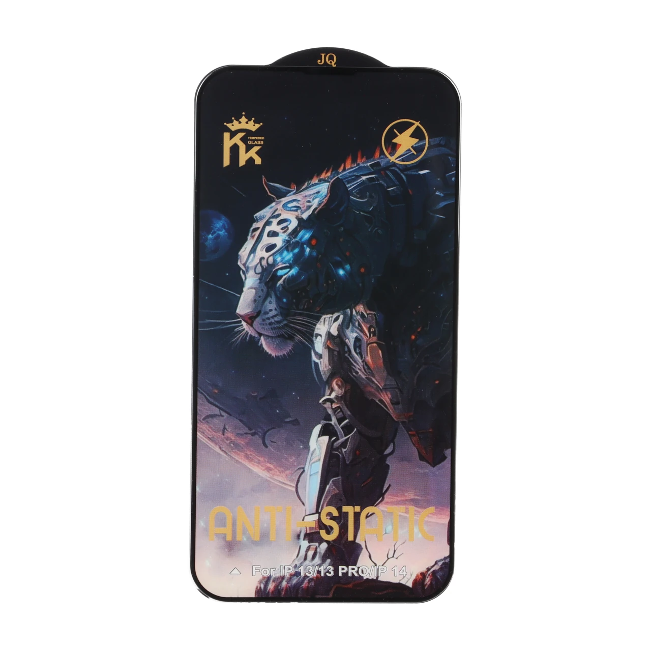 1626328 محافظ صفحه نمایش شیشه ای Apple iPhone 13 / iPhone 13 Pro / iPhone 14 / 16e - Full Cover Anti Static JQ - تصویر 1