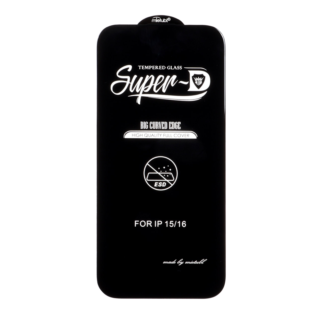 محافظ صفحه نمایش شیشه ای Apple iPhone 16 / iPhone 15 / iPhone 14 Pro - Full Cover Super D Mietubl - ESD - مشکی (بدون پک) - NTC ORG - اسپه کالا محافظ صفحه نمایش شیشه ای Apple iPhone 16 / iPhone 15 / iPhone 14 Pro - Full Cover Super D Mietubl - ESD - مشکی (بدون پک) - NTC ORG - تصویر 1