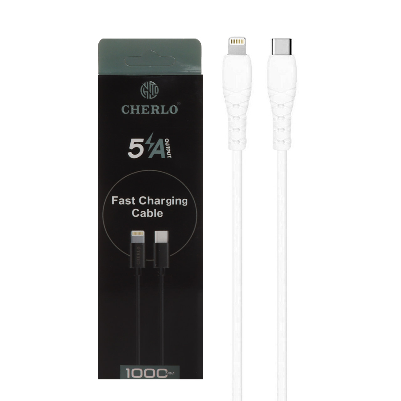 کابل شارژ فست CHERLO Type-C To Lightning مدل TC-IP02 - سفید - SMO - اسپه کالا کابل شارژ فست CHERLO Type-C To Lightning مدل TC-IP02 - سفید - SMO - تصویر 1