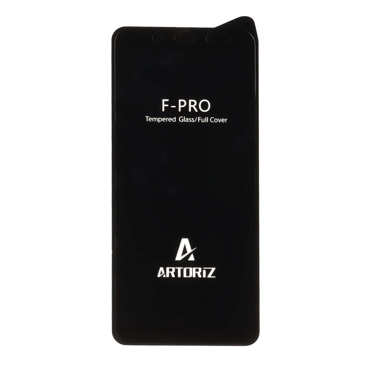 1659634 محافظ صفحه نمایش شیشه ای Full Cover - Tempered Artoriz مدل Samsung Galaxy A6 / J6 / A8 - مشکی - تصویر 1