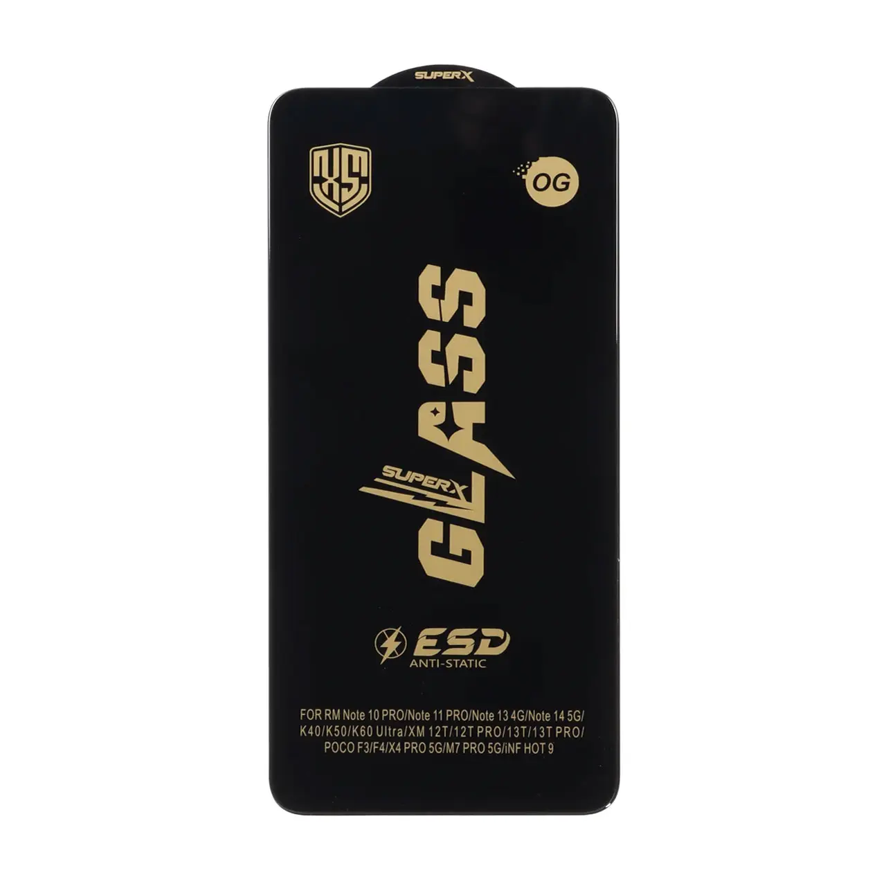 1662492 محافظ صفحه نمایش شیشه ای درجه یک Full Cover Super X OG - ESD OVOG مدل Xiaomi Redmi Note 14 4G - تصویر 1