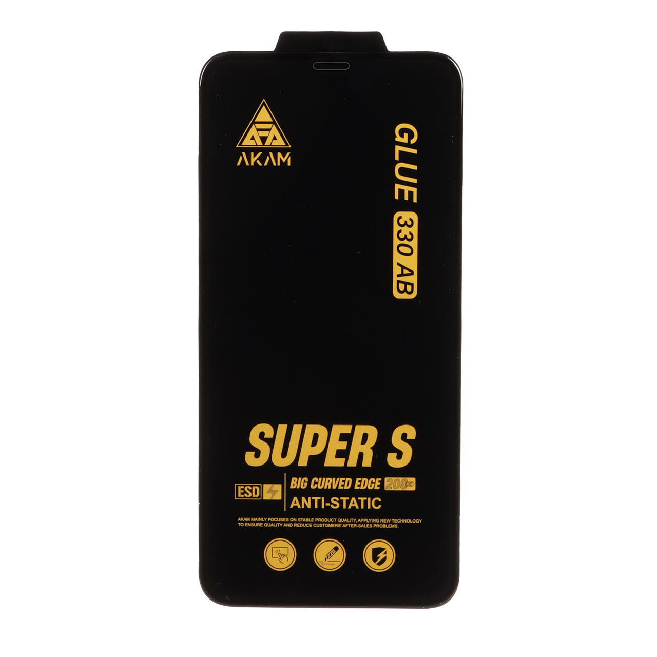 محافظ صفحه نمایش شیشه ای Full Cover Super S AKAM با چسب 330 مدل Apple iPhone 11 / iPhone XR - اسپه کالا محافظ صفحه نمایش شیشه ای Full Cover Super S AKAM با چسب 330 مدل Apple iPhone 11 / iPhone XR - تصویر 1