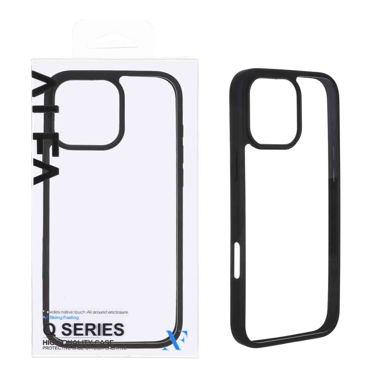 1680004 قاب اورجینال Q Series شفاف Alfa مدل Apple iPhone 16 Pro Max - مشکی (پک دار) - تصویر 1