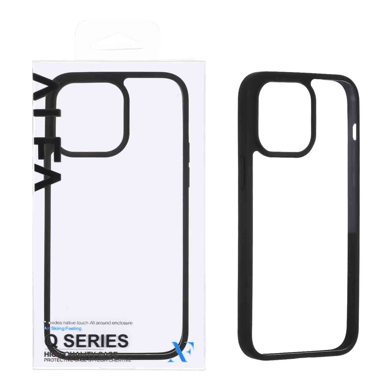 1680014 قاب اورجینال Q Series شفاف Alfa مدل Apple iPhone 14 Pro Max - مشکی (پک دار) - تصویر 1