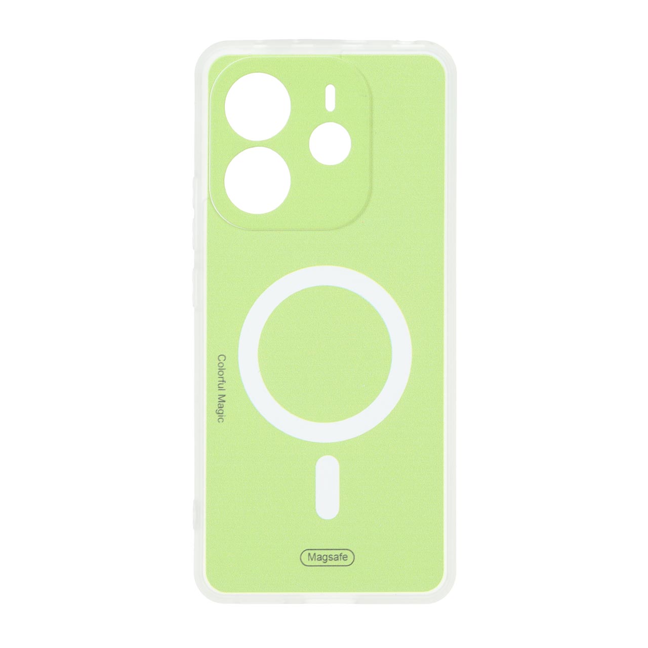 1681926 قاب Colorful Magic طرح مگ سیف محافظ لنزدار Xiaomi Redmi Note 14 4G - سبز - تصویر 1