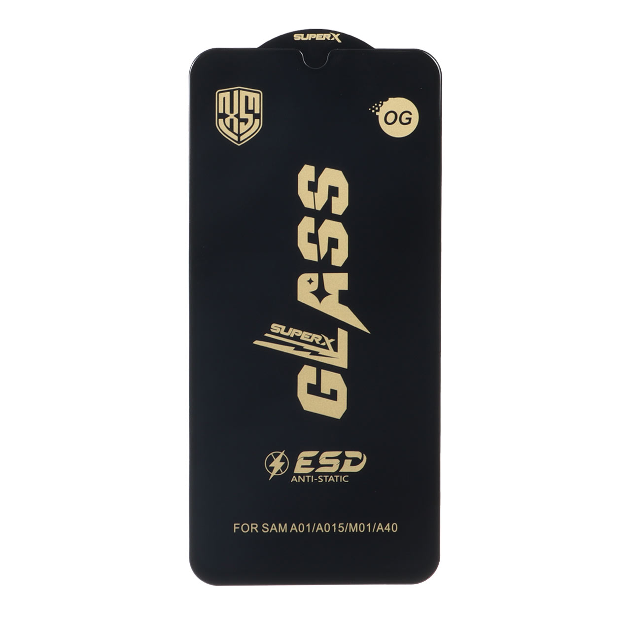 1686062 محافظ صفحه نمایش شیشه ای درجه یک Full Cover Super X OG - ESD OVOG مدل Samsung Galaxy A01 / M01 / A40 - تصویر 1