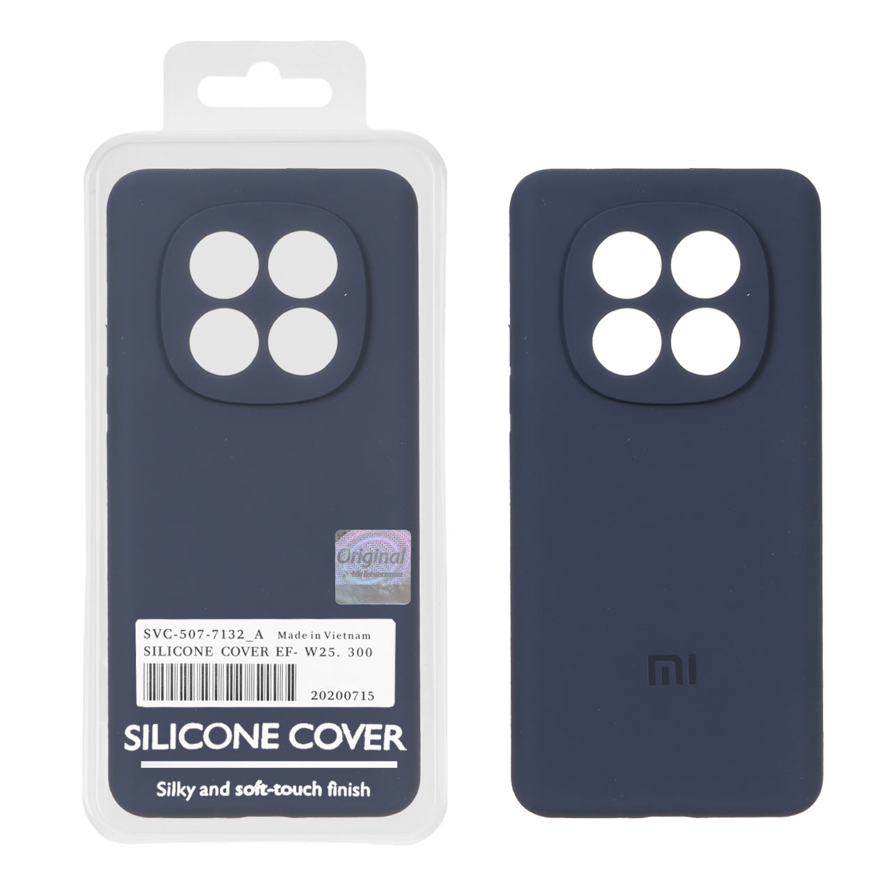 1697990 قاب سیلیکونی پاک کنی اورجینال Master Quality مدل Xiaomi Redmi Note 15 - سرمه ای (پک دار) - تصویر 1
