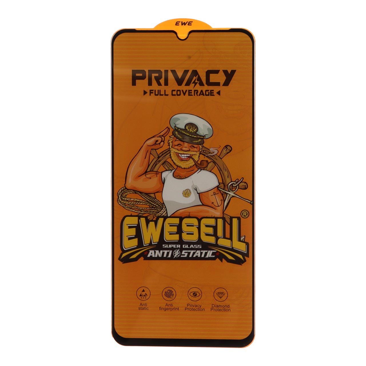 محافظ صفحه نمایش شیشه ای Full Cover Ewesell Anti Static Privacy مدل Samsung Galaxy A07 / A06 / A05 / Xiaomi Redmi 13C / Poco C65 / Poco M6 5G / Honor X7 / X7A / Realme C51 / Realme C53 - اسپه کالا محافظ صفحه نمایش شیشه ای Full Cover Ewesell Anti Static Privacy مدل Samsung Galaxy A07 / A06 / A05 / Xiaomi Redmi 13C / Poco C65 / Poco M6 5G / Honor X7 / X7A / Realme C51 / Realme C53 - تصویر 1