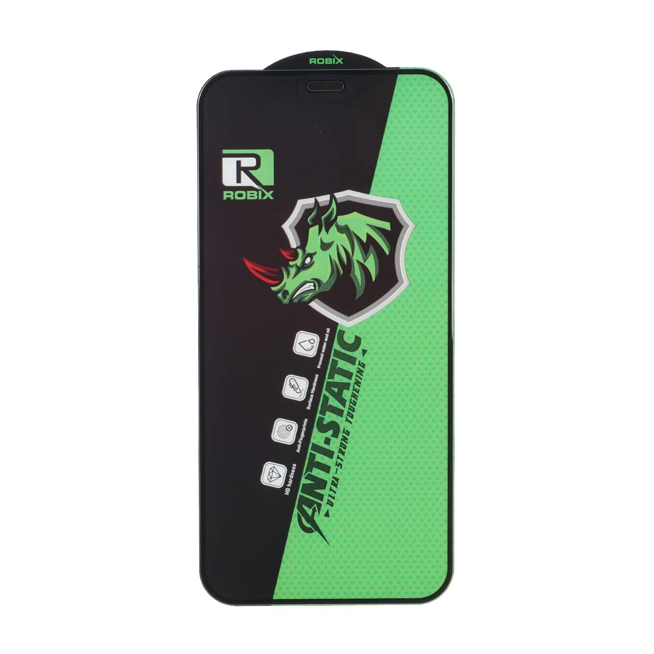 محافظ صفحه نمایش شیشه ای Full Cover Robix Anti Static ESD مدل Apple iPhone 12 Mini - اسپه کالا محافظ صفحه نمایش شیشه ای Full Cover Robix Anti Static ESD مدل Apple iPhone 12 Mini - تصویر 1