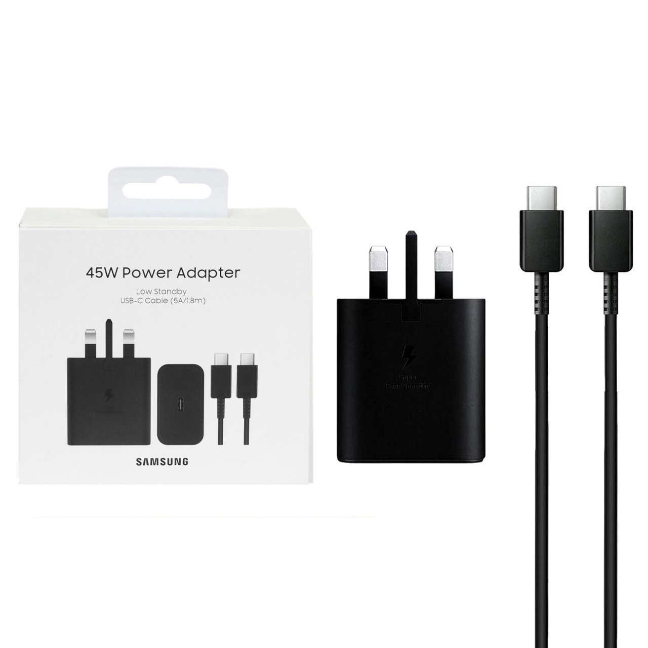شارژر دیواری سه پین فست و PD تک پورت SAMSUNG Type-C مدل EP-T4511 HI+ 45W به همراه کابل شارژ Type-C - مشکی (6 ماهه DST ) مجهز به فناوری NFC - اسپه کالا شارژر دیواری سه پین فست و PD تک پورت SAMSUNG Type-C مدل EP-T4511 HI+ 45W به همراه کابل شارژ Type-C - مشکی (6 ماهه DST ) مجهز به فناوری NFC - تصویر 1