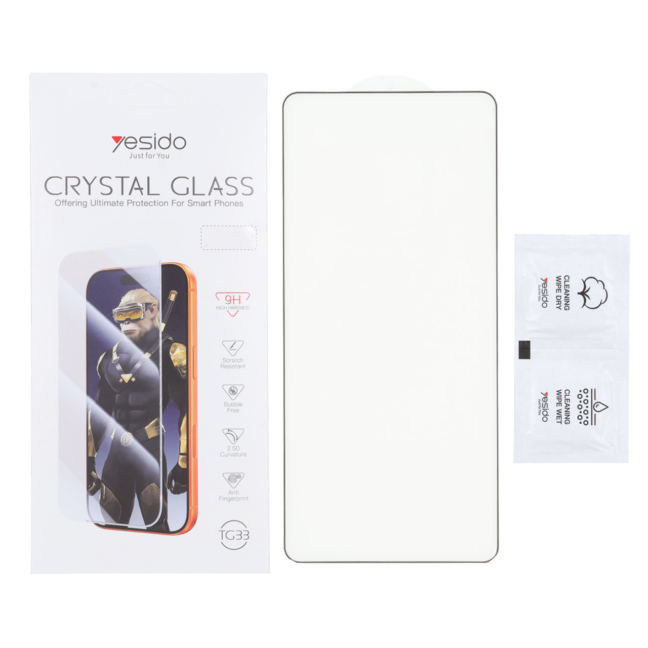 4126452 محافظ صفحه نمایش شیشه ای اورجینال Crystal Glass Yesido TG33 مدل Samsung Galaxy S26 Ultra (پک دار) - تصویر 1