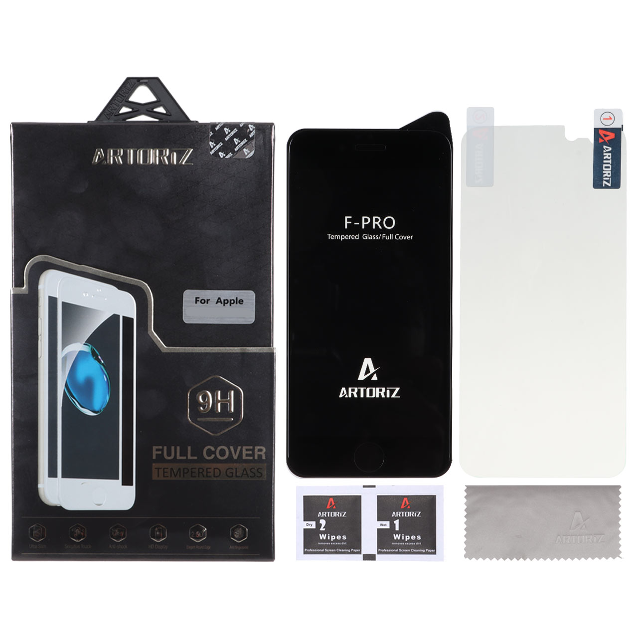 محافظ صفحه نمایش شیشه ای اورجینال Artoriz با برچسب محافظ پشت گوشی Apple iPhone 6 / iPhone 6s - مشکی (پک دار) - اسپه کالا محافظ صفحه نمایش شیشه ای اورجینال Artoriz با برچسب محافظ پشت گوشی Apple iPhone 6 / iPhone 6s - مشکی (پک دار) - تصویر 1