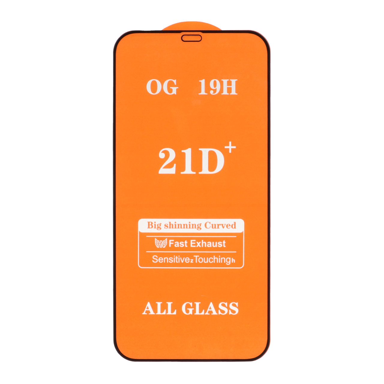 431054 محافظ صفحه نمایش شیشه ای Apple iPhone 12 Pro Max - Full Cover 21D -(بدون پک) - مشکی - تصویر 1