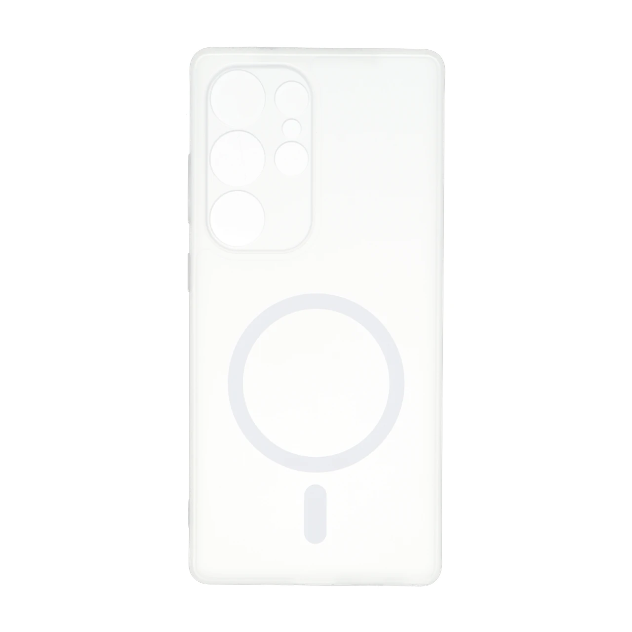 4576892 قاب ژله ای مات طرح مگ سیف محافظ لنزدار Samsung Galaxy S25 Ultra - سفید - تصویر 1