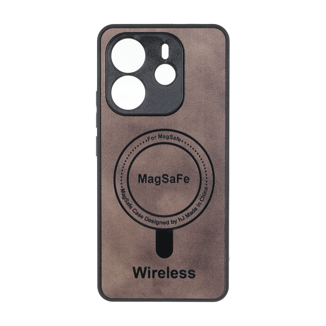 4577832 قاب Wireless طرح مگ سیف محافظ لنز برجسته Xiaomi Redmi Note 14 4G - قهوه ای - تصویر 1