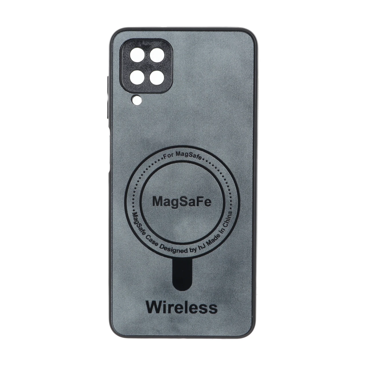 4578254 قاب Wireless طرح مگ سیف محافظ لنز برجسته Samsung Galaxy A12 / M12 / F12 - خاکستری - تصویر 1