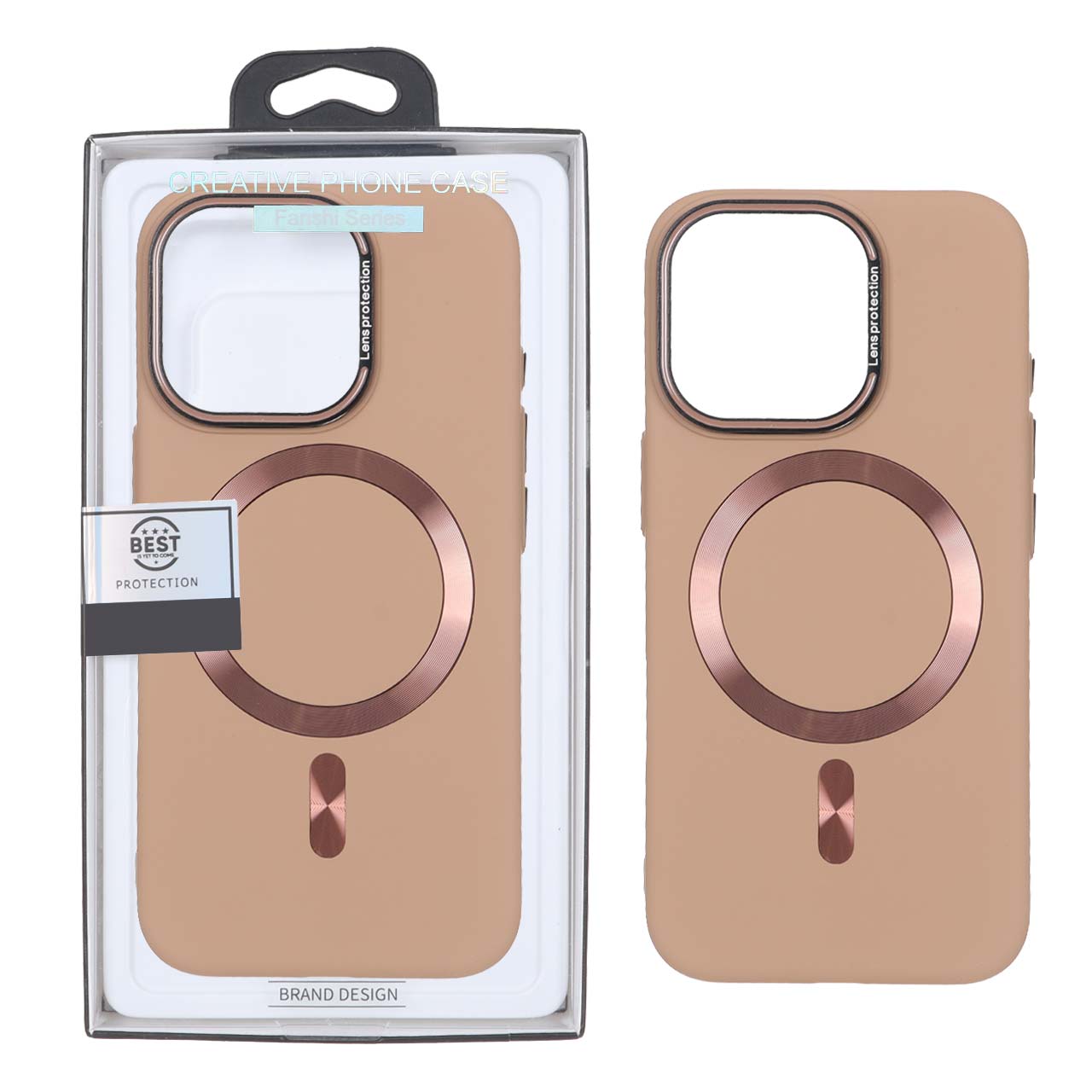 4579192 قاب اورجینال Lens Protection Magsafe مدل Apple iPhone 16 Pro - صحرایی (پک دار) - تصویر 1