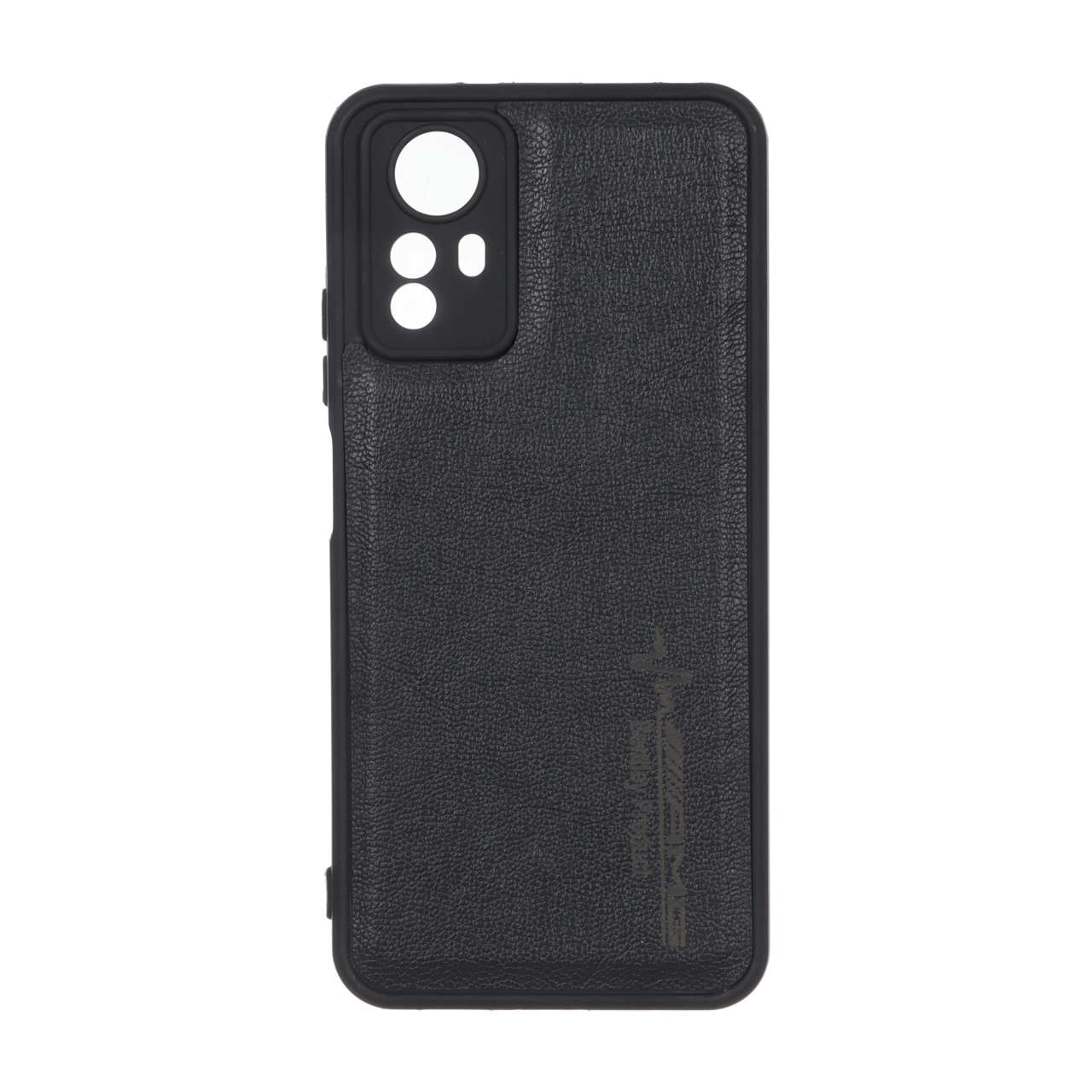 4580416 قاب طرح چرم AMG محافظ لنزدار Xiaomi Redmi Note 12S - مشکی - تصویر 1