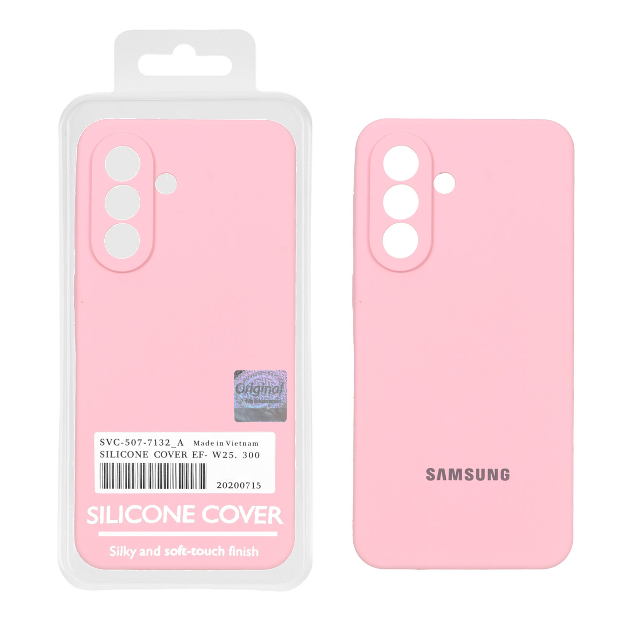 4581578 قاب سیلیکونی پاک کنی اورجینال Master Quality مدل Samsung Galaxy A57 - صورتی (پک دار) - تصویر 1