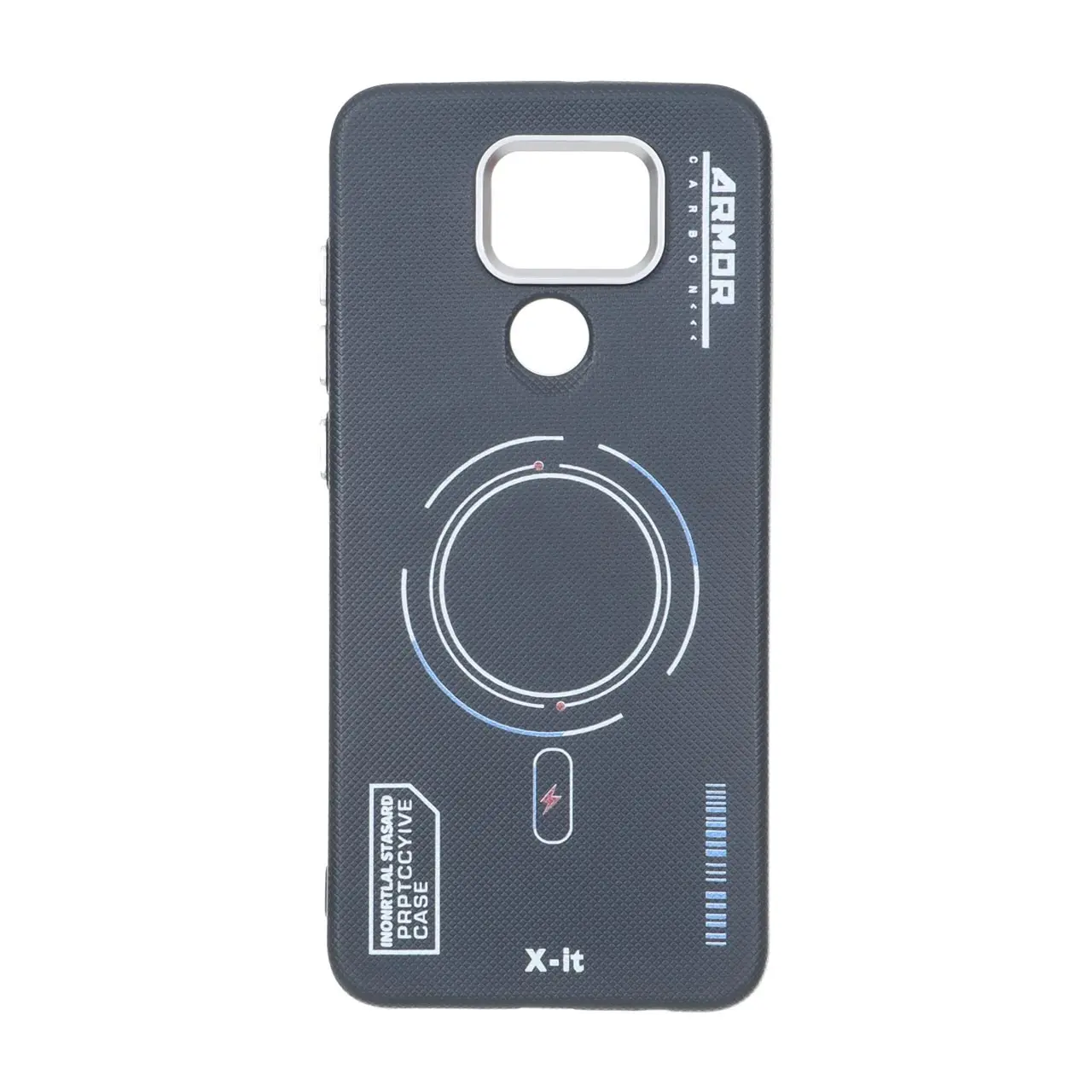 4582292 قاب Armor سوزنی لنز سیلور طرح مگ سیف Xiaomi Redmi Note 9 / Redmi 10X 5G / Redmi 10X Pro 5G - سرمه ای - تصویر 1