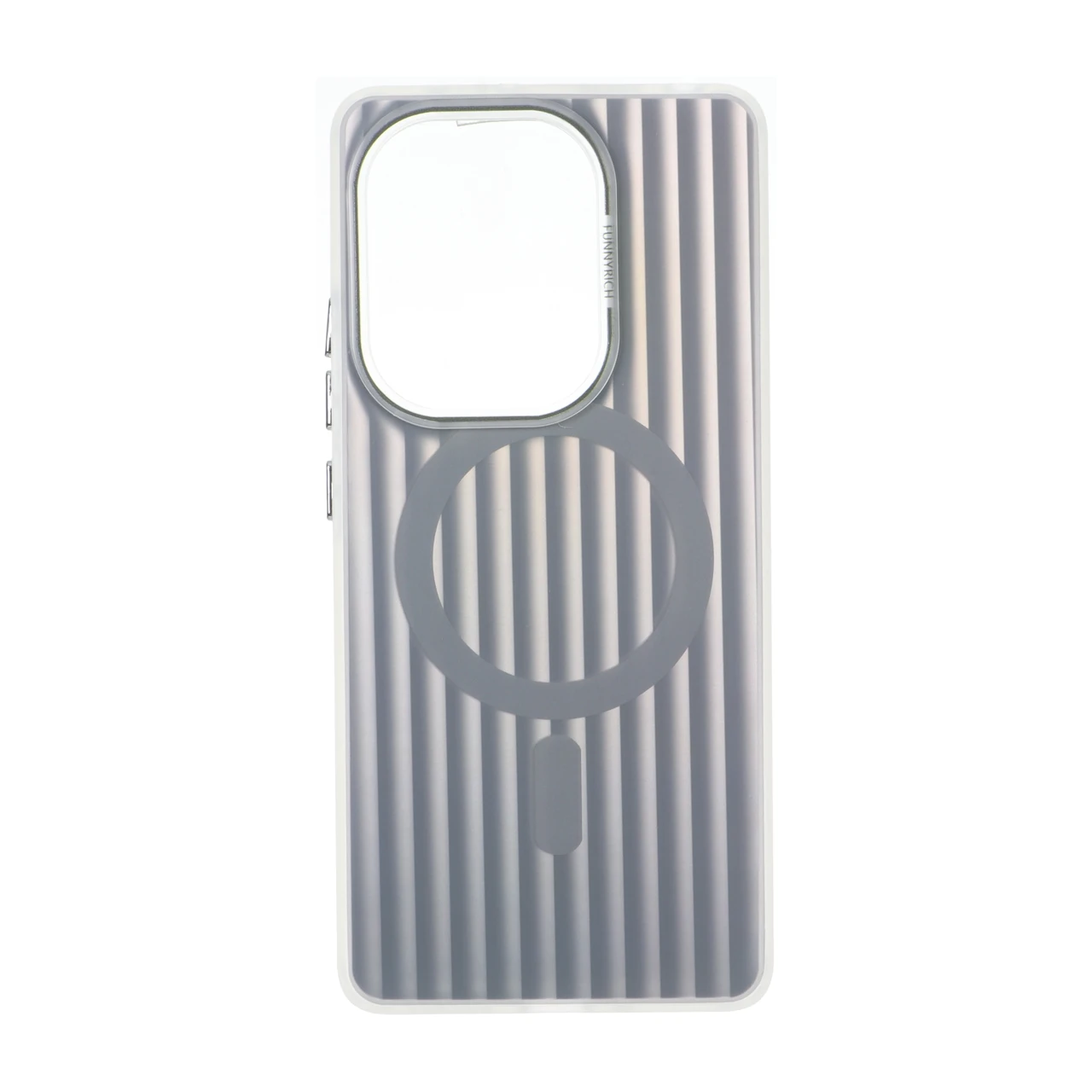 4582502 قاب کرکره ای Funnyrich طرح مگ سیف دور مات Xiaomi Redmi Note 14S / Note 13 Pro 4G / Poco M6 Pro 4G - خاکستری - تصویر 1