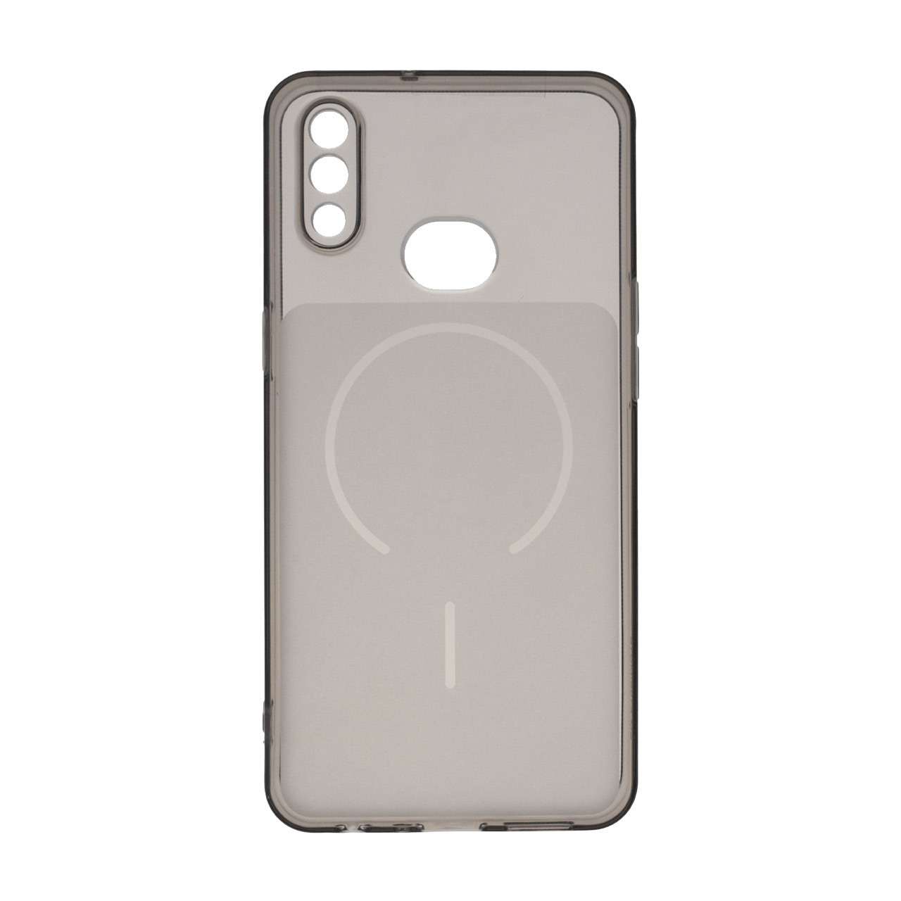 4583658 قاب ژله ای شفاف مستطیلی طرح مگ سیف محافظ لنزدار Samsung Galaxy A10s - مشکی - تصویر 1
