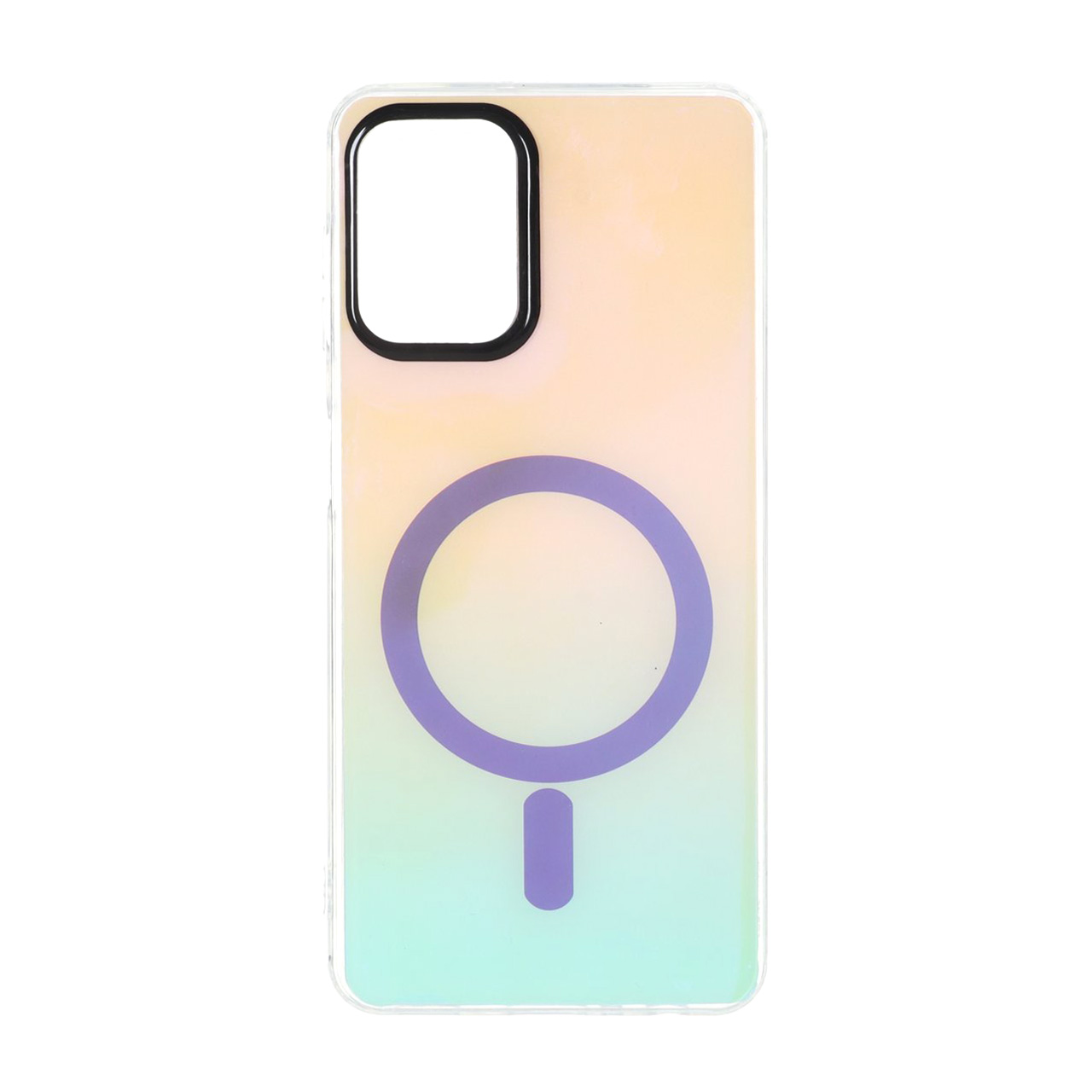 4583876 قاب هولوگرامی طرح مگ سیف دو رنگ Samsung Galaxy A22 4G / M22 / M32 4G / F22 - آبی صورتی - تصویر 1