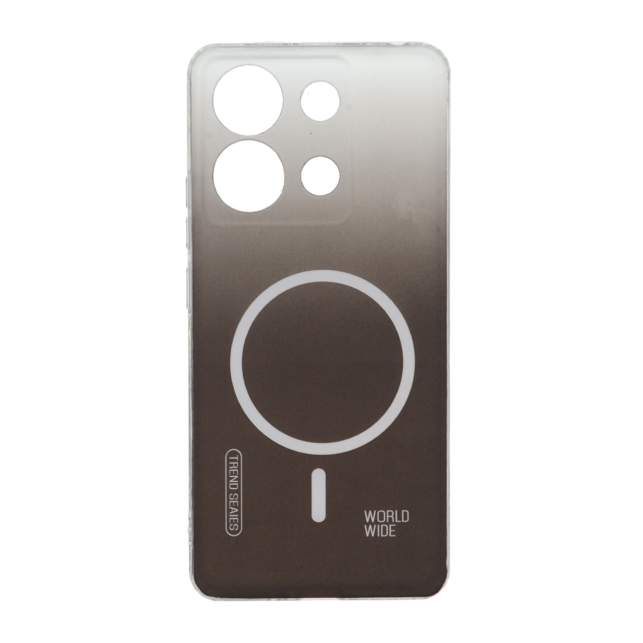 4584200 قاب World Wide مات طرح مگ سیف محافظ لنزدار Xiaomi Redmi Note 13 4G - مشکی - تصویر 1
