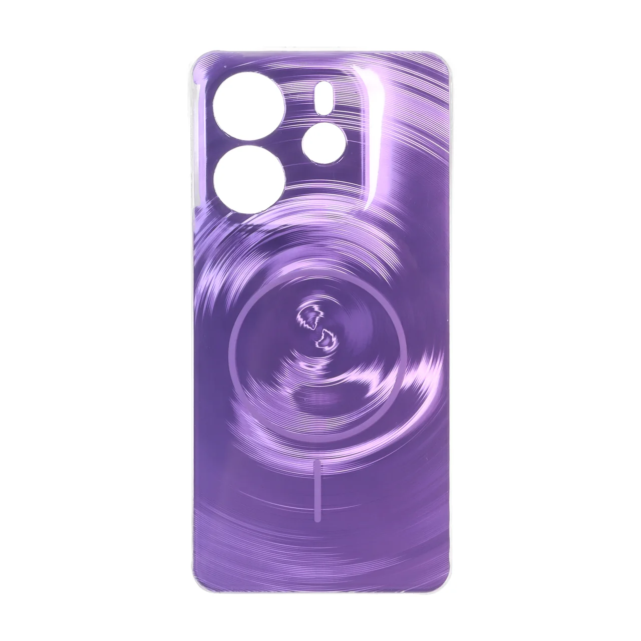 4584348 قاب لیزری Circle طرح مگ سیف محافظ لنزدار Xiaomi Redmi Note 14 4G - بنفش - تصویر 1
