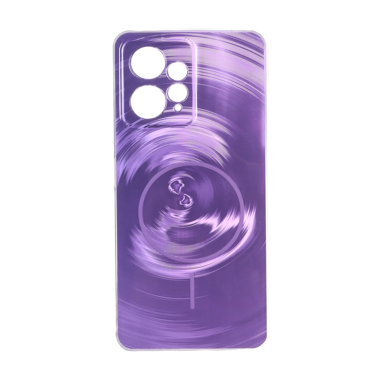 4584456 قاب لیزری Circle طرح مگ سیف محافظ لنزدار Xiaomi Redmi Note 12 4G - بنفش - تصویر 1