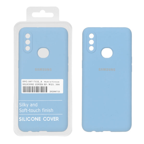 قاب سیلیکونی پاک کنی اورجینال درجه یک Samsung Galaxy A10s - آبی کد 1 (پک دار)