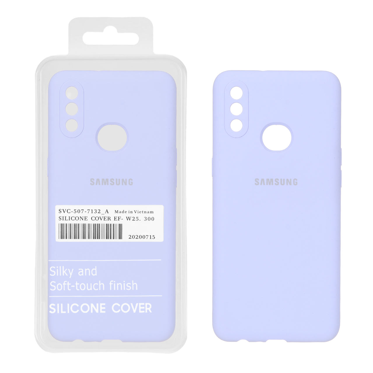 4584892 قاب سیلیکونی پاک کنی اورجینال درجه یک Samsung Galaxy A10s - یاسی (پک دار) - تصویر 1