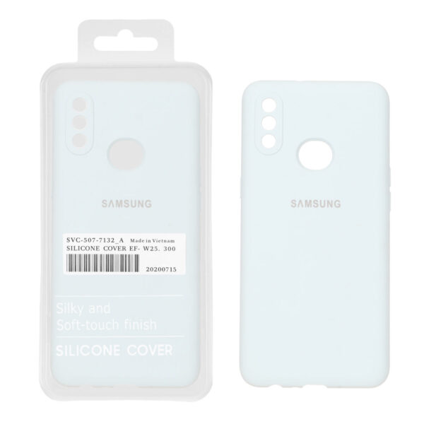 قاب سیلیکونی پاک کنی اورجینال درجه یک Samsung Galaxy A10s - آبی آسمانی (پک دار)