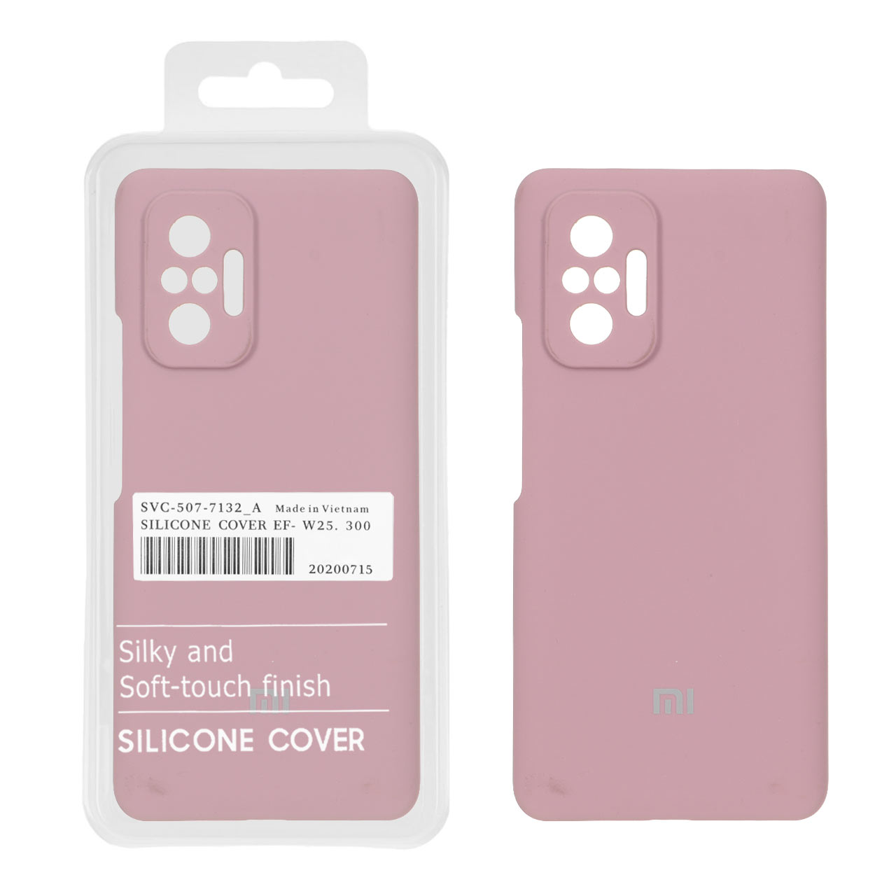 4584952 قاب سیلیکونی پاک کنی اورجینال درجه یک Xiaomi Redmi Note 10 Pro 4G / Redmi Note 10 Pro Max - بنفش کدر (پک دار) - تصویر 1