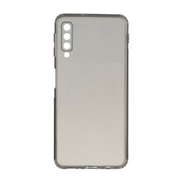 قاب ژله ای شفاف مستطیلی طرح مگ سیف Spark مدل Samsung Galaxy A750 / A7 (2018) - مشکی
