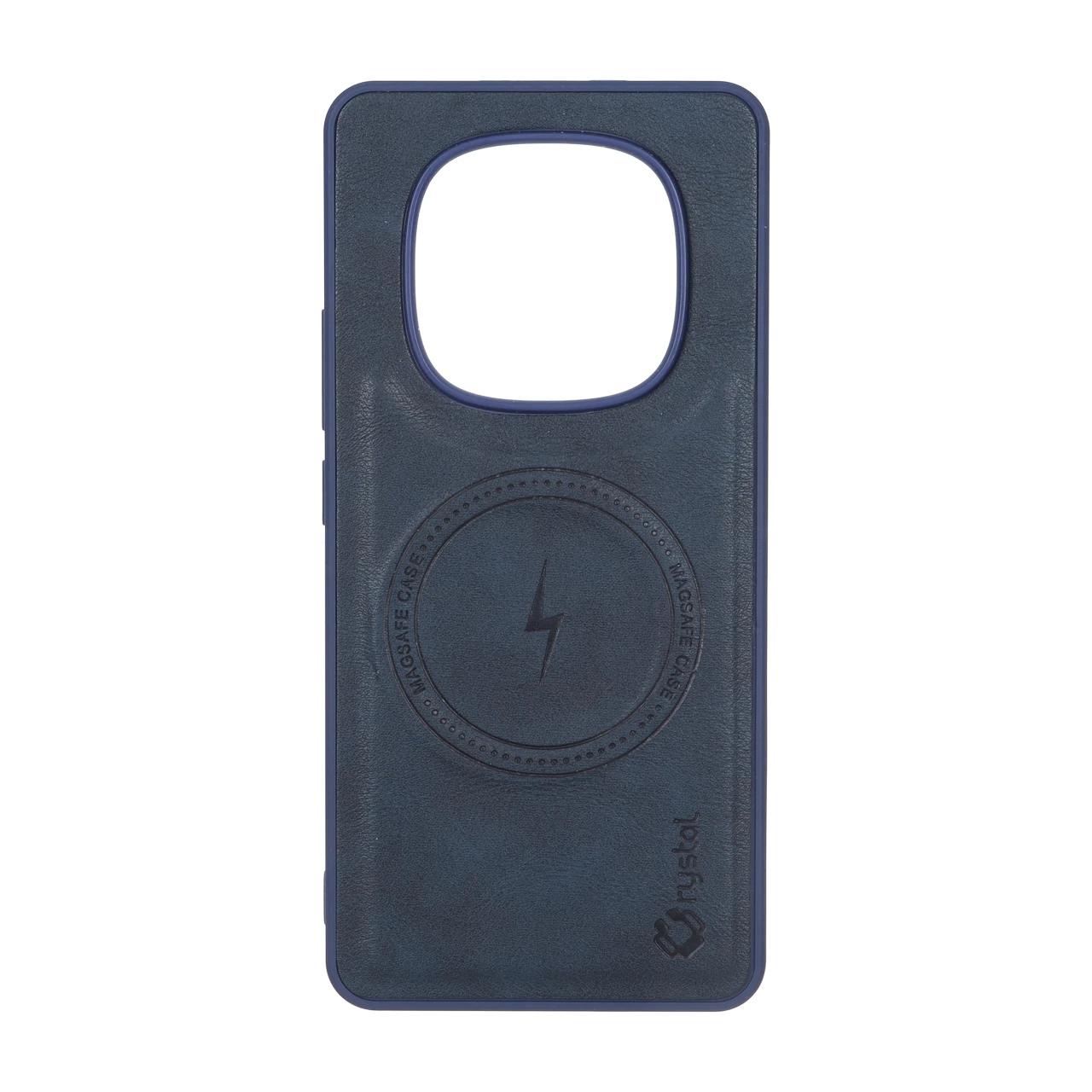 4586020 قاب Crystal طرح چرم MagSafe مدل Xiaomi Redmi Note 15 - سرمه ای - تصویر 1