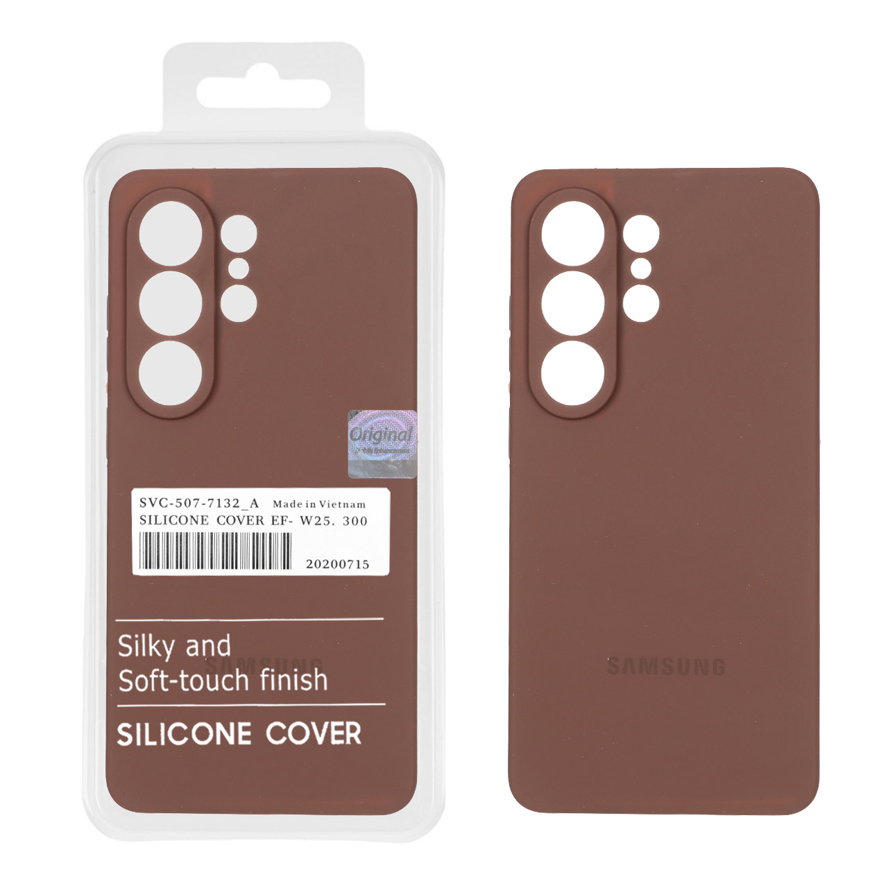 قاب سیلیکونی پاک کنی اورجینال Master Quality مدل Samsung Galaxy S26 Ultra - قهوه ای (پک دار) - اسپه کالا قاب سیلیکونی پاک کنی اورجینال Master Quality مدل Samsung Galaxy S26 Ultra - قهوه ای (پک دار) - تصویر 1
