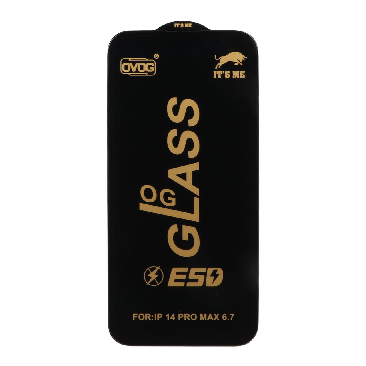 656464 محافظ صفحه نمایش شیشه ای درجه یک Apple iphone 14 Pro Max - Full Cover OG - ESD OVOG - مشکی (بدون پک) - تصویر 1