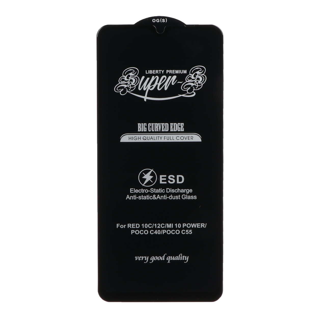 محافظ صفحه نمایش شیشه ای آنتی استاتیک Full Cover Super S-OG مدل Xiaomi Redmi A3 / A3x / Redmi 10C / Redmi 12C / Redmi 11A / Redmi 10 Power / Poco C40 / Poco C55 / C61 - مشکی (بدون پک) - اسپه کالا محافظ صفحه نمایش شیشه ای آنتی استاتیک Full Cover Super S-OG مدل Xiaomi Redmi A3 / A3x / Redmi 10C / Redmi 12C / Redmi 11A / Redmi 10 Power / Poco C40 / Poco C55 / C61 - مشکی (بدون پک) - تصویر 1