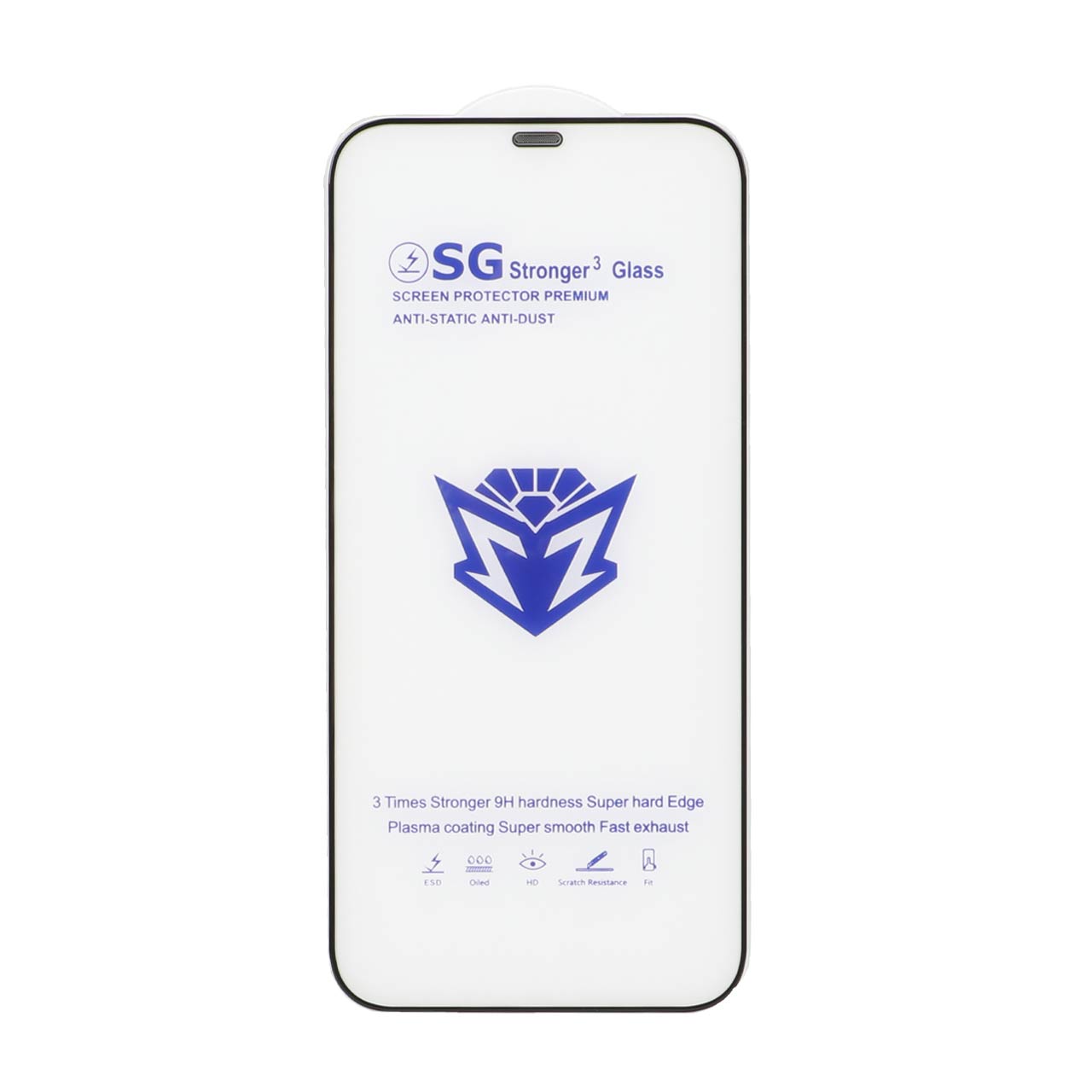 محافظ صفحه نمایش شیشه ای Full Cover Esd-SG مدل iPhone 12 pro max - اسپه کالا محافظ صفحه نمایش شیشه ای Full Cover Esd-SG مدل iPhone 12 pro max - تصویر 1