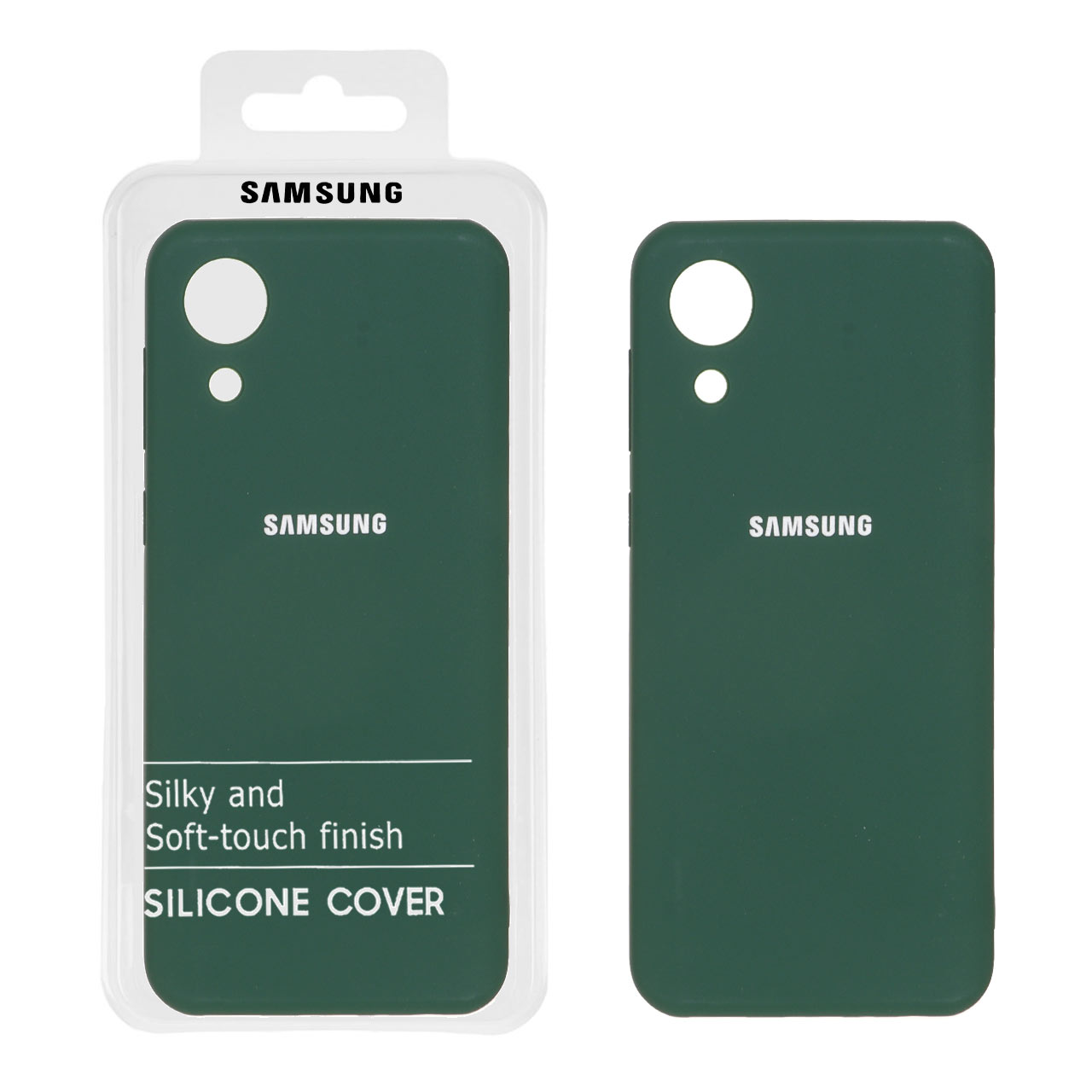 705736 قاب نیو سیلیکون محافظ لنزدار RFF مدل Samsung A03 Core - سبز (پک دار) - تصویر 1