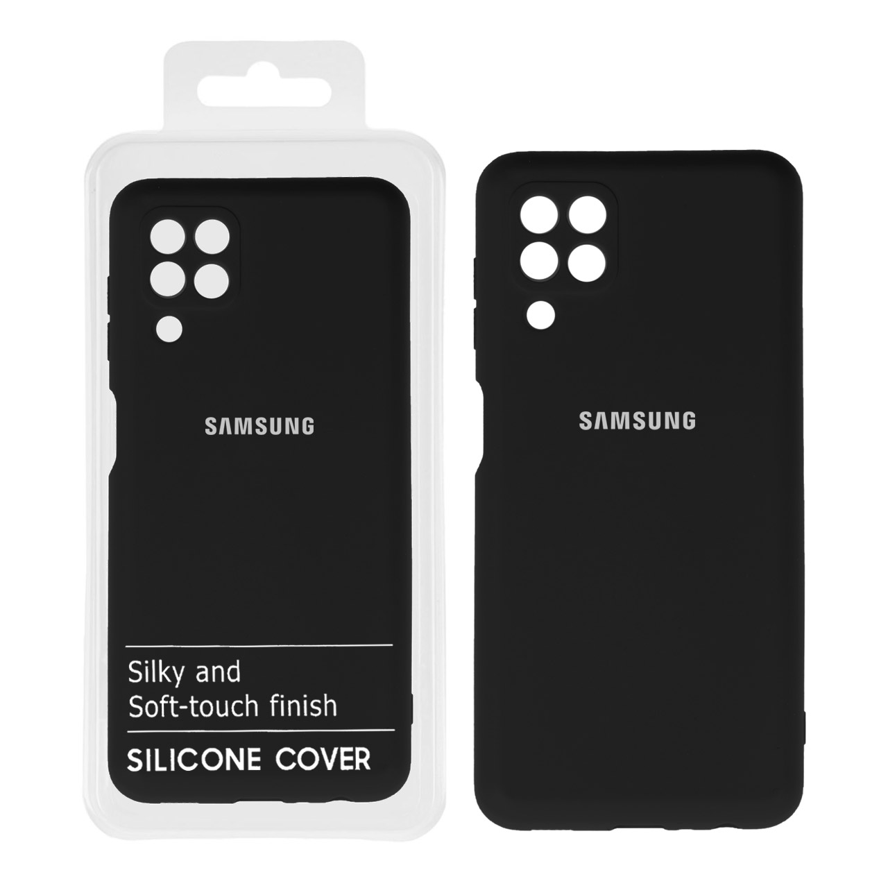 705856 قاب نیو سیلیکون محافظ لنزدار RFF مدل Samsung Galaxy A22 4G / M22 / M32 4G / F22 - مشکی (پک دار) - تصویر 1