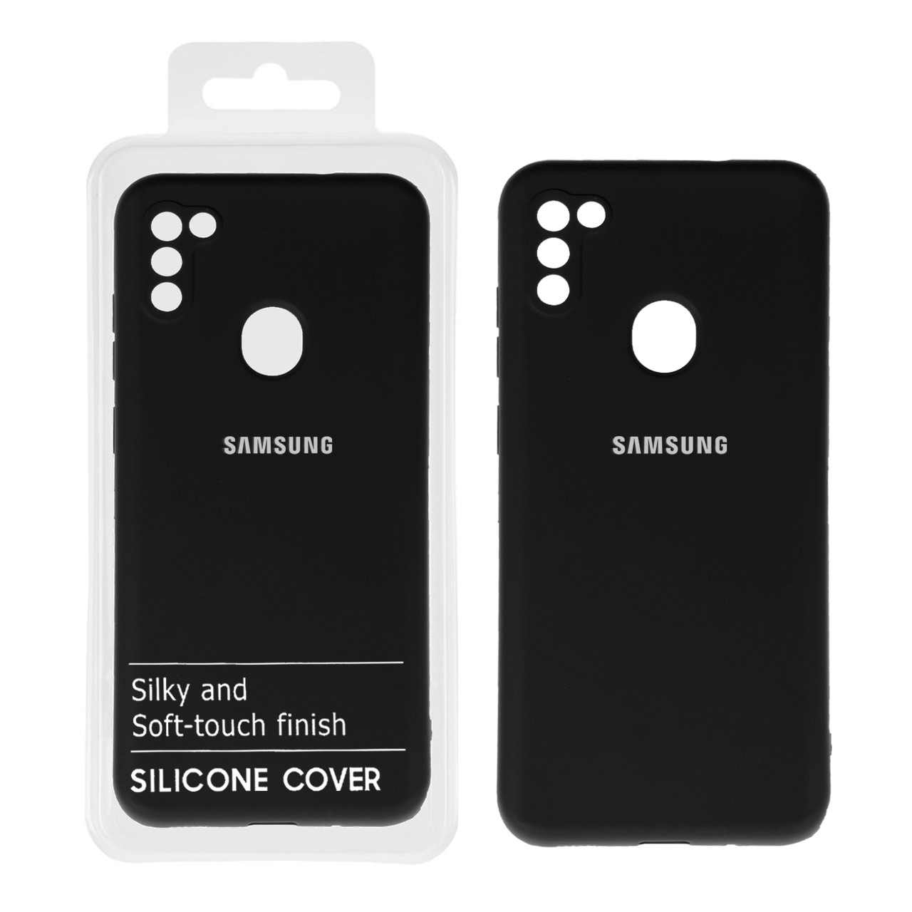 705954 قاب نیو سیلیکون محافظ لنزدار RFF مدل Samsung A11 / M11 - مشکی کد 2 (پک دار) - تصویر 1