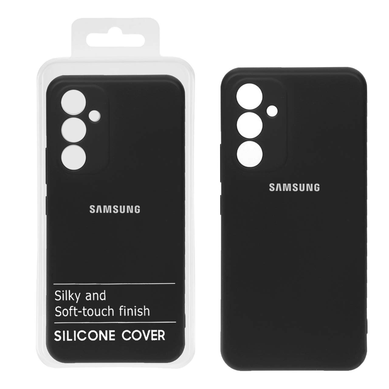 812690 قاب نیو سیلیکون محافظ لنزدار RFF مدل Samsung A54 - 5G - مشکی (پک دار) - تصویر 1