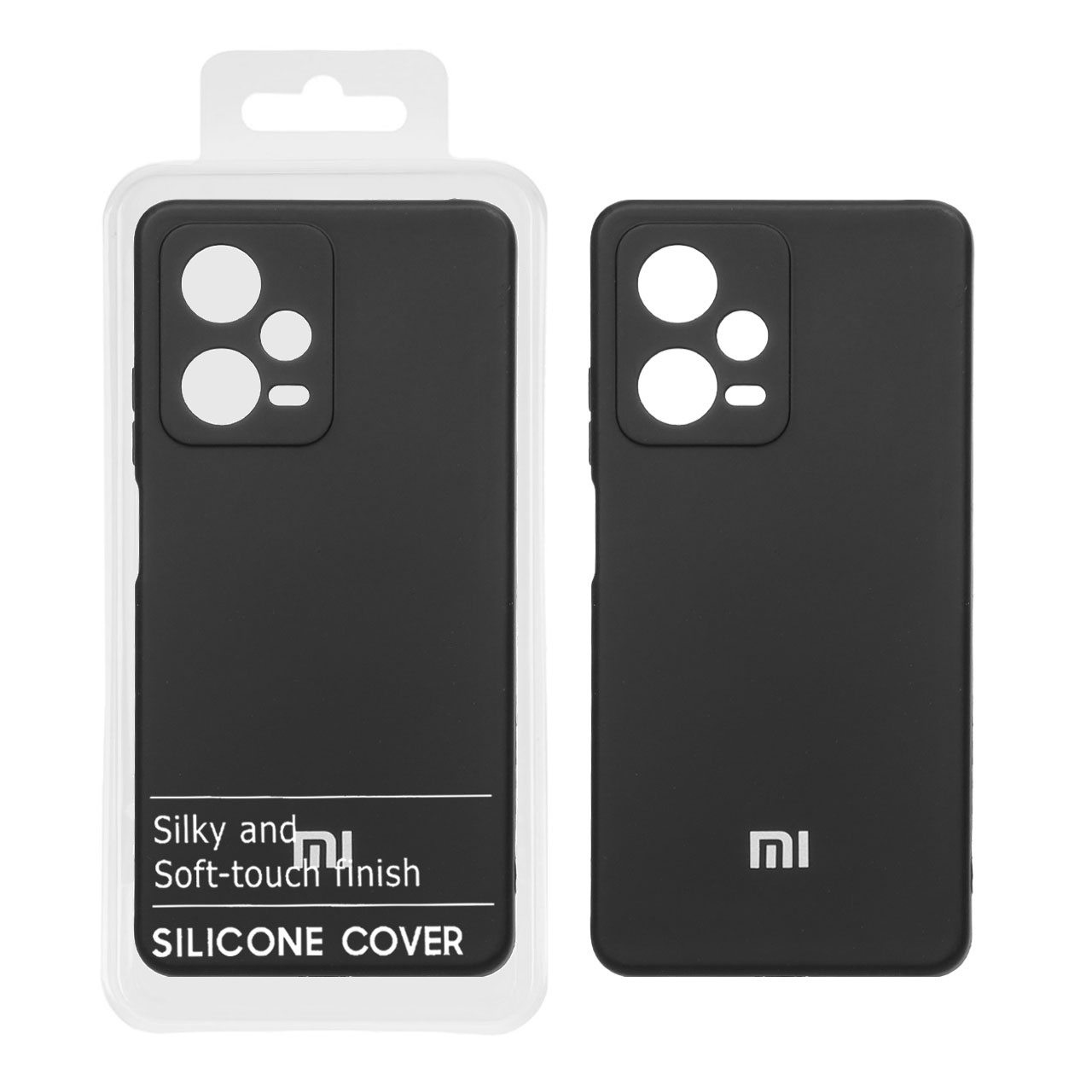 837318 قاب نیو سیلیکون محافظ لنزدار RFF مدل Xiaomi Redmi Note 12 Pro - 5G - مشکی (پک دار) - تصویر 1
