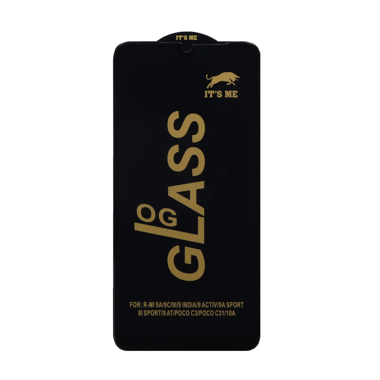 851164 محافظ صفحه نمایش شیشه ای درجه یک Xiaomi Redmi 9 / Redmi 9A / Redmi 9C / Redmi 9 Prime / Redmi 10A / Poco C3 / Poco C31 - Full Cover OG - ESD OVOG - (بدون پک) - مشکی - تصویر 1
