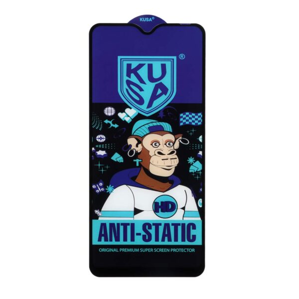 محافظ صفحه نمایش شیشه ای Full Cover Kusa- Anti Static مدل Samsung A10 / A10S / M10 / M20 / M01S - مشکی (بدون پک)