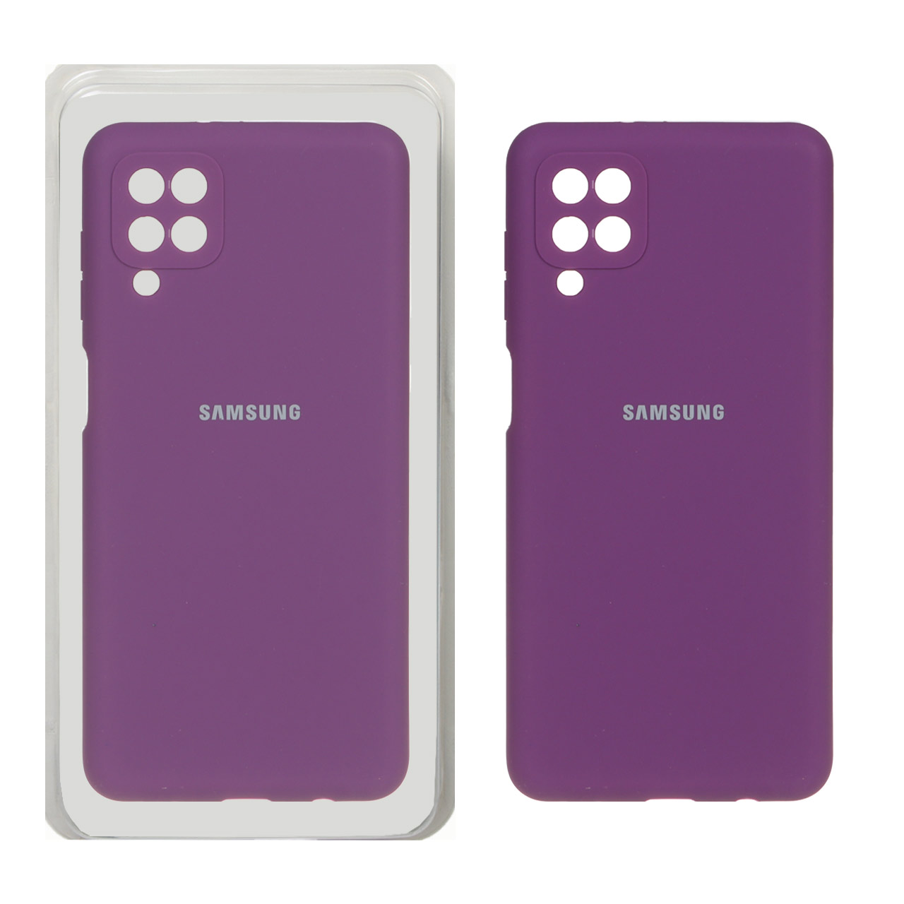 قاب سیلیکونی پاک کنی محافظ لنزدار اورجینال Samsung Galaxy A12 / M12 / F12 - ارغوانی (پک اصلی) - اسپه کالا قاب سیلیکونی پاک کنی محافظ لنزدار اورجینال Samsung Galaxy A12 / M12 / F12 - ارغوانی (پک اصلی) - تصویر 1
