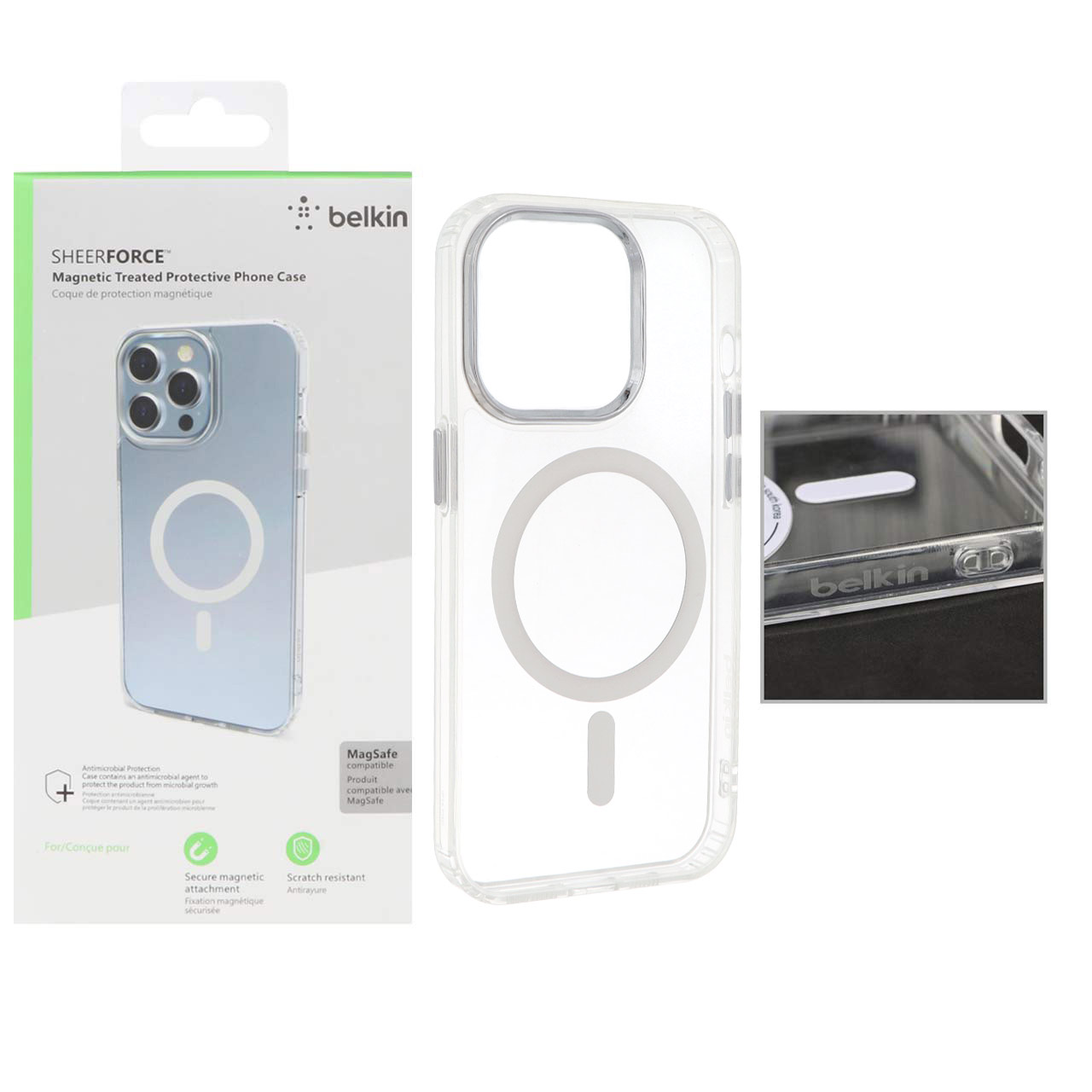 قاب اورجینال belkin شفاف Magsafe مدل Apple iPhone 13 Pro Max (پک دار) - اسپه کالا قاب اورجینال belkin شفاف Magsafe مدل Apple iPhone 13 Pro Max (پک دار) - تصویر 1