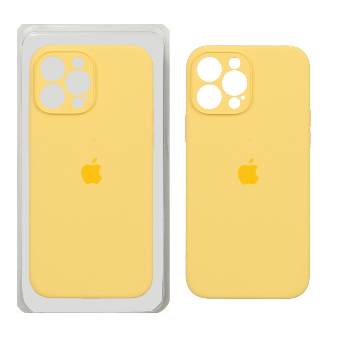 قاب سیلیکونی پاک کنی محافظ لنزدار اورجینال Apple iPhone 13 Pro Max - زرد (پک اصلی) - اسپه کالا قاب سیلیکونی پاک کنی محافظ لنزدار اورجینال Apple iPhone 13 Pro Max - زرد (پک اصلی) - تصویر 1